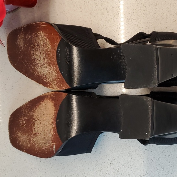 STUART WEITZMAN block heels (sz 6W) - Picture 6 of 8